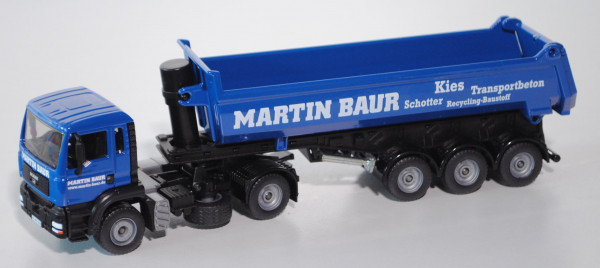 MAN TGA 18 460 M Halfepipe Sattelkipper Modell 2000 2007 Enzianblau