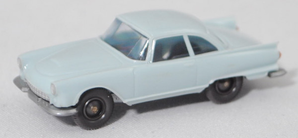001d Auto Union 1000 Sp Coupé (Typ 2-türiges Coupé, Modell 1958-1962), wässrigblau, Wiking, 1:87