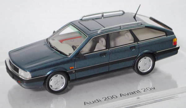 Audi 200 Avant quattro 20V (2. Gen., C3 facel., Typ 44, Mod. 89-91), lago metallic, DNA COLLECTIBLES