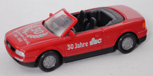 SSC 2022 Audi Cabriolet 2.3E (B3, Typ 8G, Modell 1991-1994), rot, SSC e.V. / 1992 - 2022, SIKU, 1:55