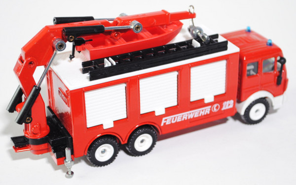 00001 Mercedes SK Feuerwehr-Rüstwagen, verkehrsrot/weiß, Druck FEUERWEHR C 112 seitlich, Druck FEUER