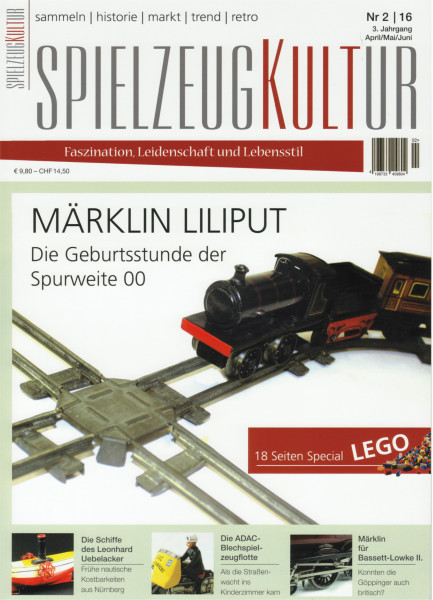 SPIELZEUGKULTUR, Heft 2, April bis Juni 2016, Inhalt: u.a. Spielwarenmesse-Report, Leonhard Uebelack