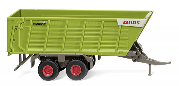 CLAAS Häckseltransportwagen CARGOS 750 (Modell 2015-) (Ladewagen), claasgrün, Wiking, 1:87, mb
