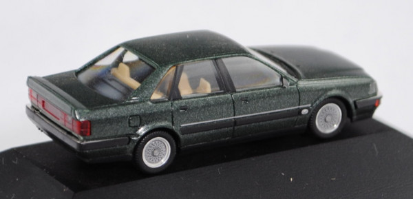 Audi V8 Evo (D11, Typ 4C, Modell 1991-1994), tannengrünmetallic, Herpa, 1:87, PC-Box (PRIVAT COLLECT