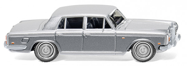 Rolls-Royce Silver Shadow I (Modell 1965-1977, Baujahr 1965), silbergraumetallic mit grauen Seitenfl