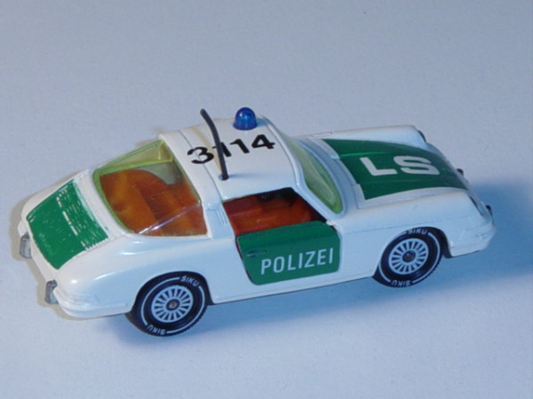 00007 Porsche 911 Targa Autobahn-Streifenwagen, Modell 1965-1973, cremeweiß, POLIZEI / LS / 3114, Ve