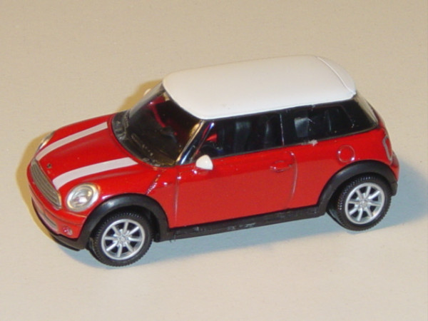Mini Cooper S, hell-karminrot/weiß, 1:50, Norev SHOWROOM, mb