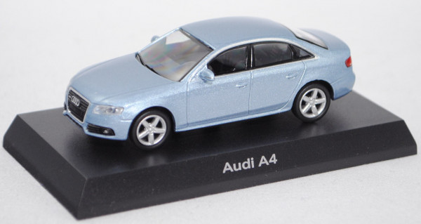 Audi A4 3.2 FSI (B8, Typ K, Modell 2007-2011), liquidblau metallic, Kyosho, 1:64, Haubenverpackung