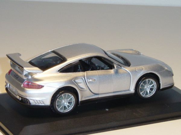 Porsche 911 GT2, silbermetallic, innen schwarz, Türen zu öffnen, Bburago Special EDITION, 1:32, PC-B