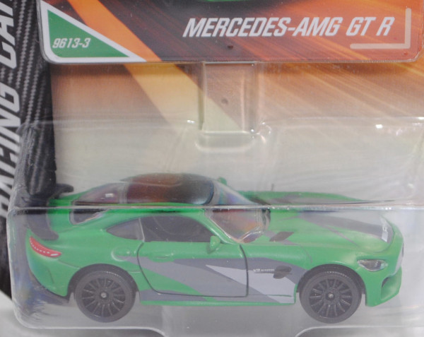 Mercedes-AMG GT R Coupé (C 190, Mod. 2017-2021), matt-hell-smaragdgrün, majorette, 1:61, Blister