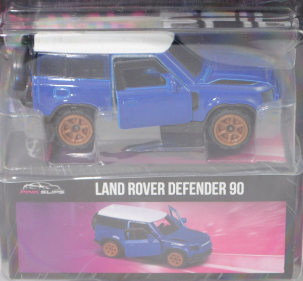 Land Rover Defender 90 (Typ L663, Mod. 2020-), ultramarinblau, Jada TOYS by majorette, 1:66, Blister
