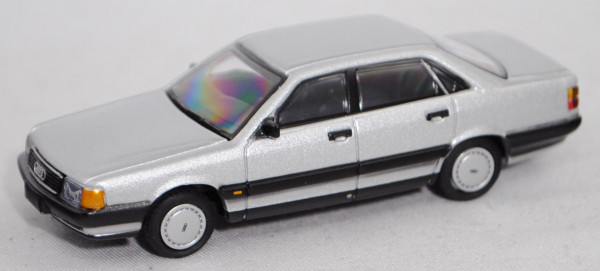 Audi 100 (3. Gen., C3, Typ 44, Facelift 1988, Modell 1988-1991), kristallsilber, XCARTOYS, 1:64, mb