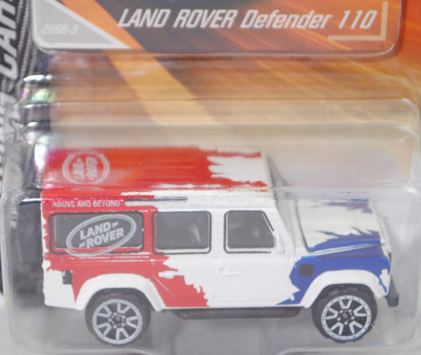 Land Rover Defender 110 CWS (Modell 1990-2016), weiß, Defender Challenge, majorette, ca. 1:60, mb