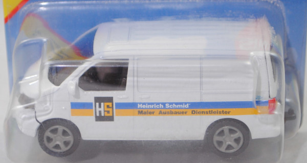 00414 VW T5.1 Transporter, reinweiß, Heinrich Schmid® / Maler Ausbauer Dienstleister, SIKU, P29a