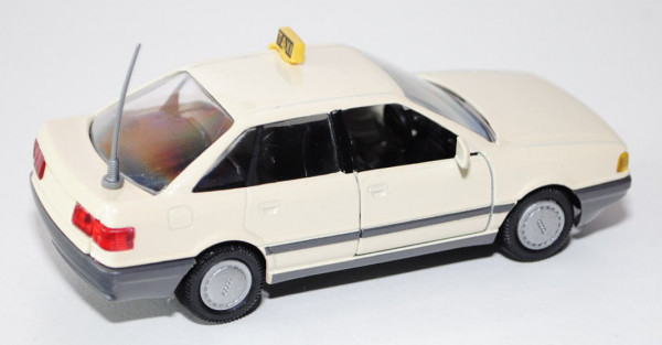Audi 80 quattro (B3, Typ 89) Taxi, Modell 1986-1991, hellelfenbein, Hecklappe hinten rechts nicht ri