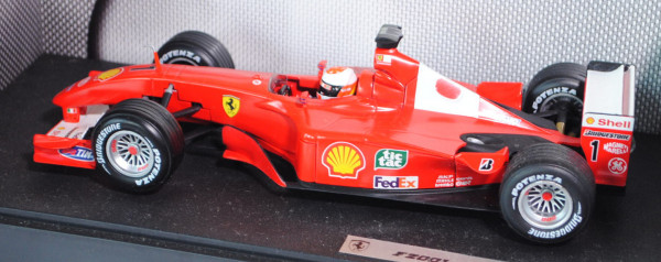 Ferrari F2001, leuchtrot/reinweiß, Team Scuderia Ferrari, Fahrer: Michael Schumacher, 1:18, mb