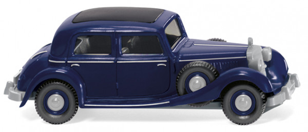 Mercedes-Benz 260 D (Typ W 138, Modell 1936-1940), schwarzblau, Faltdach grau, Wiking, 1:87, mb