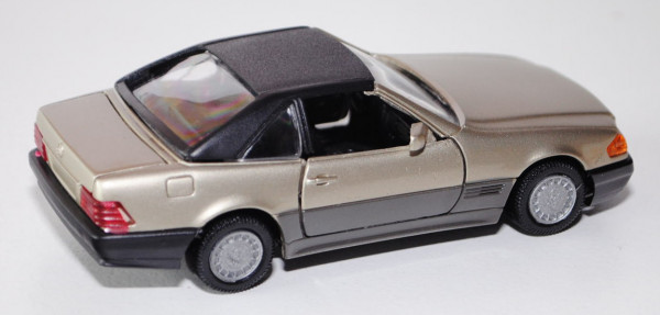 Mercedes-Benz 300 / 500 SL (Baureihe R 129) mit Hardtop, Modell 1989-1993, silbergoldmetallic, Türen