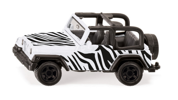 00000 Jeep Wrangler Sport 4.0 (TJ, Facelift 2002, Mod. 2002-2006) Safari, weiß, SIKU, 1:55, P29e
