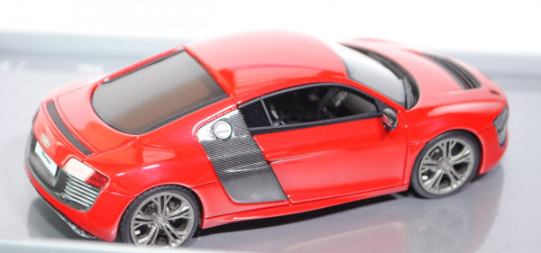 Audi R8 e-tron, Modell 2011, hell-karminrot, Looksmart Models, 1:43, Werbeschachtel, limitierte Aufl
