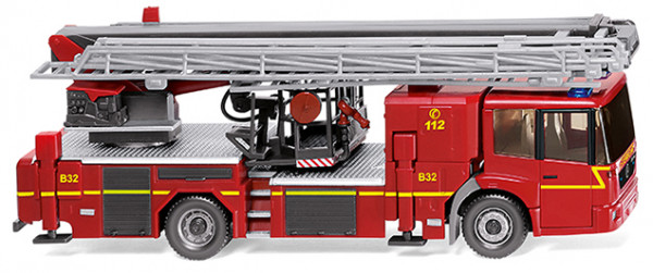 Feuerwehr - Hubrettungsbühne Rosenbauer B32 (Mercedes Econic, Mod. 98-13), rot/gelb, Wiking, mb