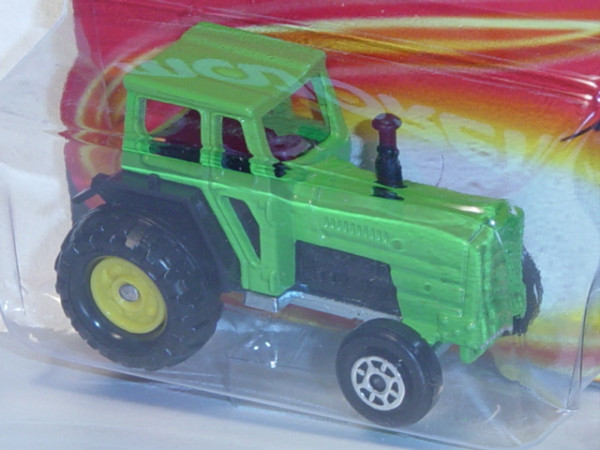 Tracteur Traktor (Nr. 208), gelbgrün, majorette, 1:65, Blister