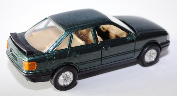 Audi 90 quattro (Typ 89 / B3), Modell 1987-1992, moosgrünmetallic, innen beige, unbekannt, 1:43, mit