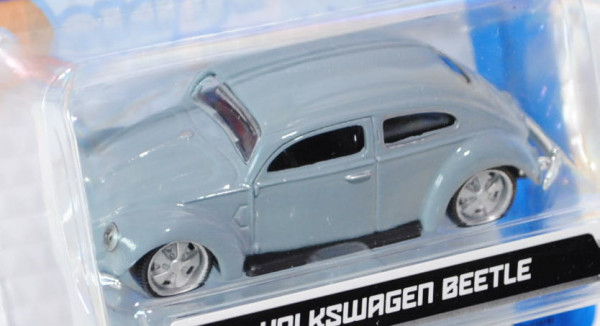 VW Käfer (Typ 11, Modell 1953-1957) (Ovali), fehgrau, innen schwarz, Bburago, 1:64 (Größe vgl. Siku,