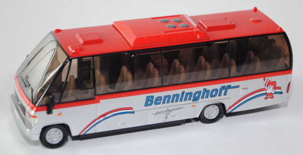 00000 EA TEAMSTAR CITY Reisebus (Typ Midibus, Modell 1998-2004), rot/weißalu, Benninghoff, L17P m-