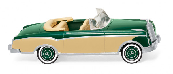 Mercedes-Benz 220 S Cabriolet (W 180, Modell 1957-1959), hell-moosgrün / beige, Wiking, 1:87, mb