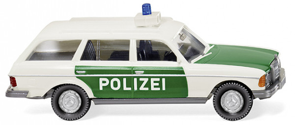 Polizei - Mercedes-Benz 250 T (Baureihe S 123, Baumuster 123.086, Model 1978-1982), weiß/minzgrün, P