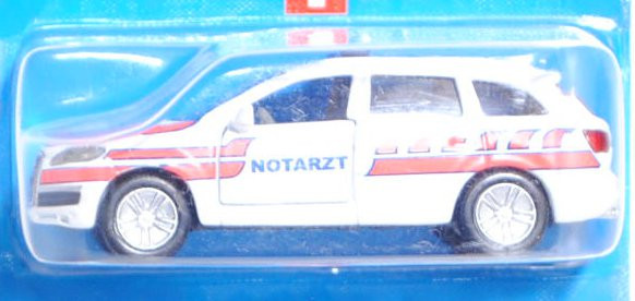 03900 Notarzt Polizei Feuerwehr, bestehend aus 1429 Audi Q7 reinweiß NOTARZT + 1307 VW Passat Varian