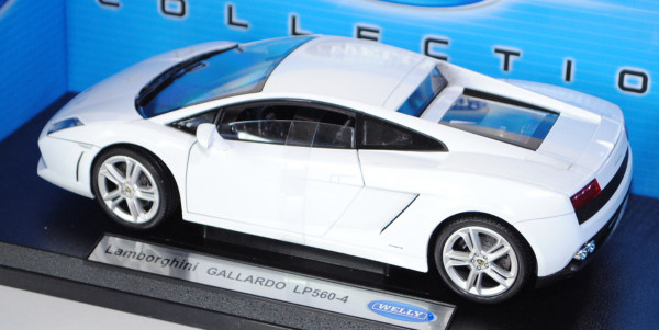 Lamborghini Gallardo LP560-4, Modell 2008-2012, reinweiß, Türen + Motorhaube + Heckklappe zu öffnen,