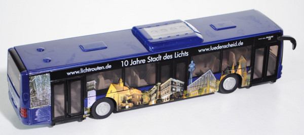 00402 Stadtbus MAN Lion\'s City Solobus mit 3 Türen (Typ A37, Mod. NL 243), blau, www.lichtrouten.de