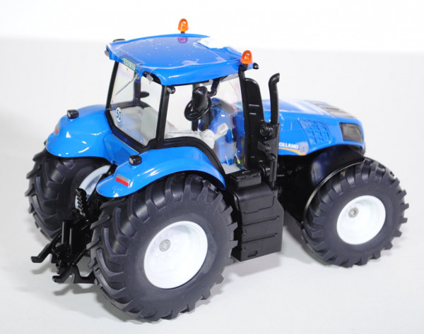 00000 New Holland T8.390 Traktor, himmelblau/schwarz, SIKU FARMER 1:32, L17mpK