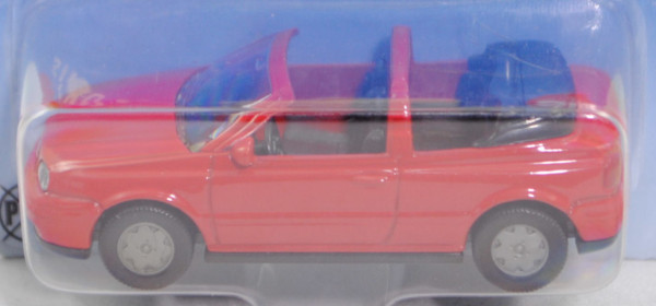 00002 VW Golf IV Cabriolet 2.0 Colour Concept (Modell 98-02), rot, VW-Logos 2,0 mm hoch, SIKU, P28a