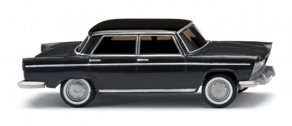 Fiat 1800 (Typ 112, Modell 1959-1961, Baujahr 1959), mittelgrau, Dach schwarz, Wiking, 1:87, mb