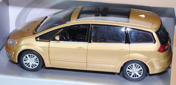 Ford Galaxy (Typ WA6), Modell 2006-2010, goldmetallic, Türen zu öffnen, mit Friktion Power, POWCO TO