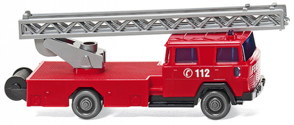 Magirus Feuerwehr DL 30, rot/schwarz, C 112, Wiking Spur N, 1:160, mb