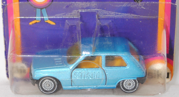 00000 Renault 5 TS (Modell 1975-1979), himmelblaumet., W-Germ nicht auf dem Kopf, SIKU, 1:54, P18