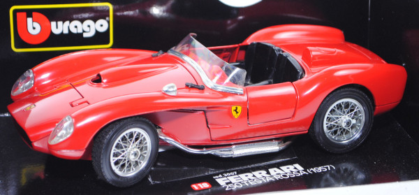 Ferrari 250 Testa Rossa (TR) (Typ 1957/58, Mod. 57-61, Baujahr 1957), verkehrsrot, Bburago, 1:18, mb