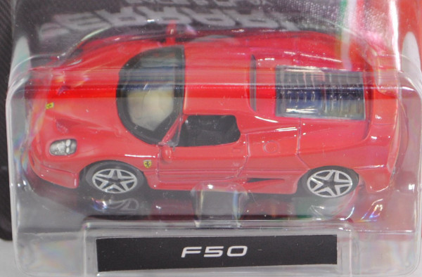 Ferrari F50 (Modell 1995-1997), rosso corsa, Bburago FERRARI RACE & PLAY, 1:64er Serie, Blister