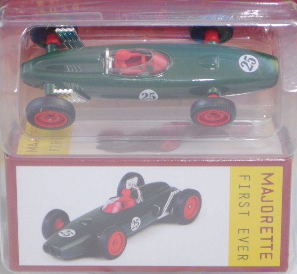 BRM P57 Formel 1 Rennwagen (Modell 1962) (First Ever), moosgrün, Nr. 25, majorette, 1:50, Blister
