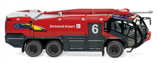 Feuerwehr - Rosenbauer FLF Panther 6x6 Modell 09.10.2017), rot, Dortmund Airport, Wiking, 1:87, mb
