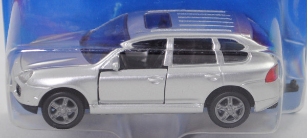 00000 Porsche Cayenne Turbo (1. Gen., Typ 9PA, Mod. 02-06), weißaluminiummetallic, SIKU, 1:57, P28a