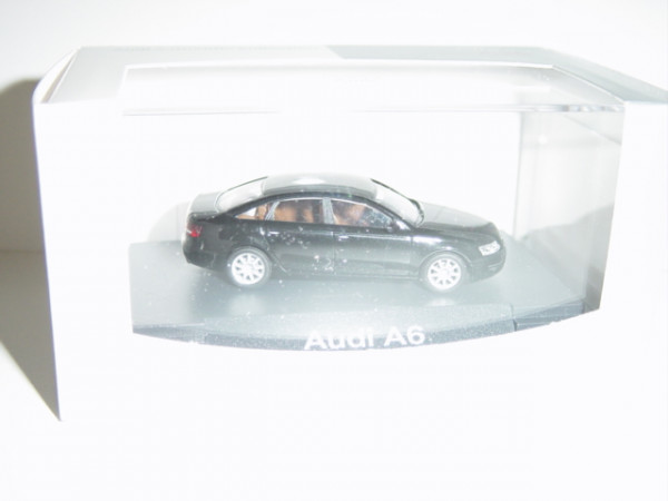 Audi A6, ebonyschwarz, Mj 2004, Busch, 1:87, mb
