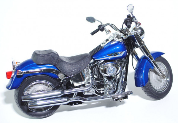 Harley-Davidson® Fat Boy® - FLSTF, Modell 2008, pacific blue perl, HIGHWAY 61 / ERTL DIE-CAST PROMOT
