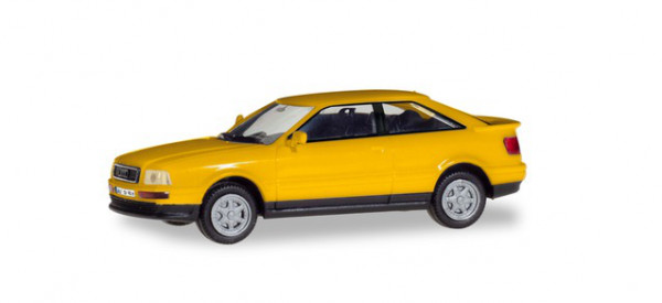 Audi Coupé quattro (B4, Typ 8B, Mod. 1991-1996, Bauj. 1991), signalgelb, Herpa H-Edition, 1:87, mb