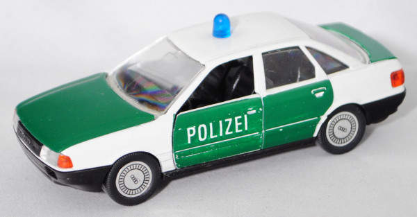 Audi 80 quattro (B3, Typ 89Q, Mod. 1986-1991) Polizei Nord, weiß/dunkel-minzgrün, Schabak, 1:43, mb