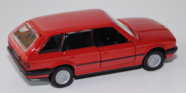 BMW 325i touring (Typ E30/5), Modell 1987-1992, karminrot, Türen + Heckklappe zu öffnen, GAMA mini,